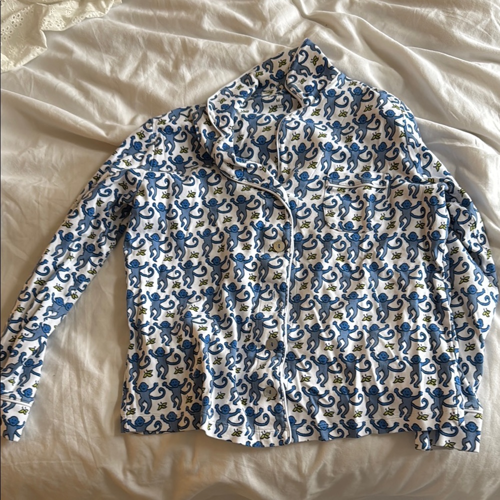 Blue and White Patterned Jacket